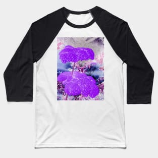 Purple Yarrow-Available As Art Prints-Mugs,Cases,Duvets,T Shirts,Stickers,etc Baseball T-Shirt